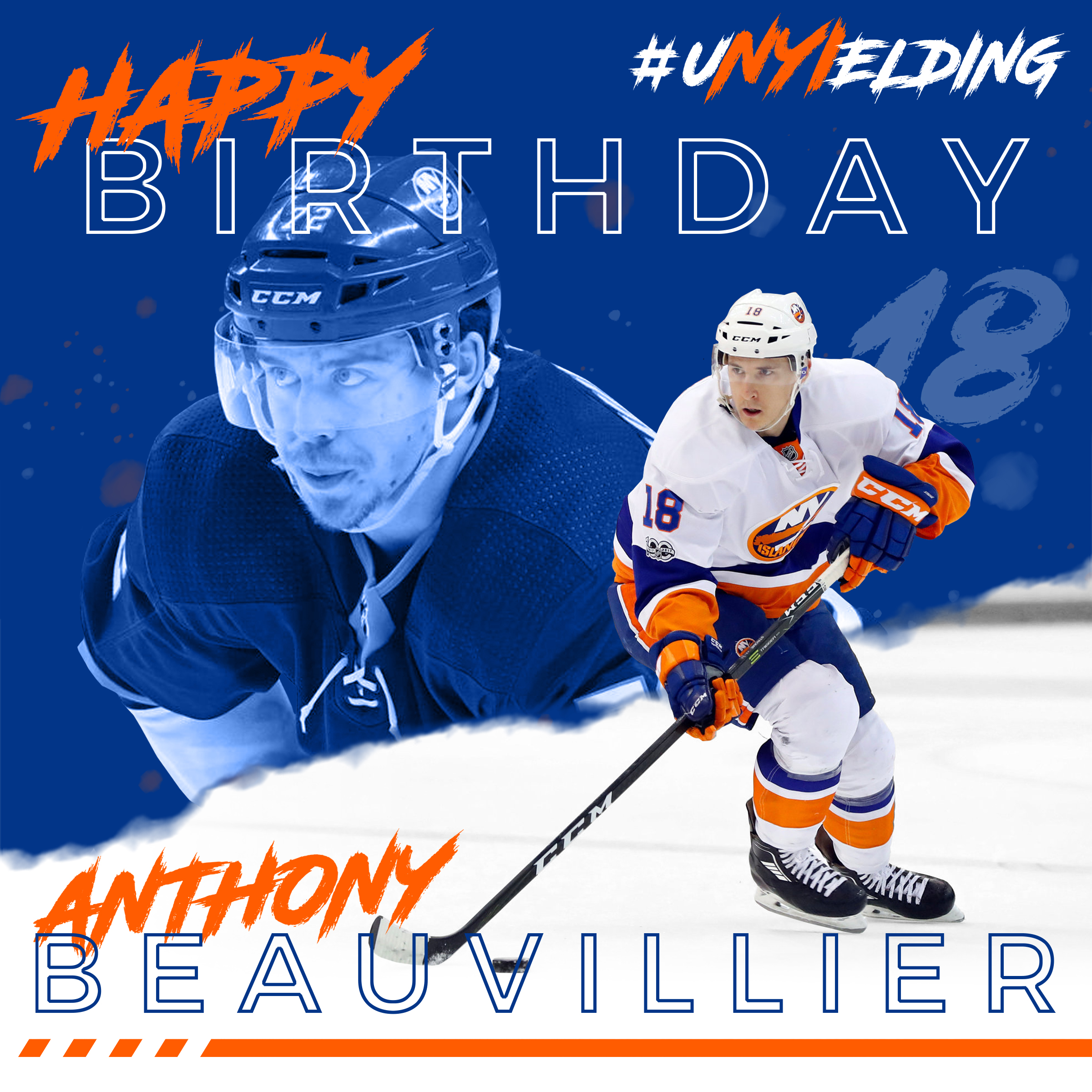 Anthony Beauvillier celebrating his birthday